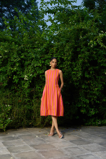 Goldenhour Sleeveless Midi Dress