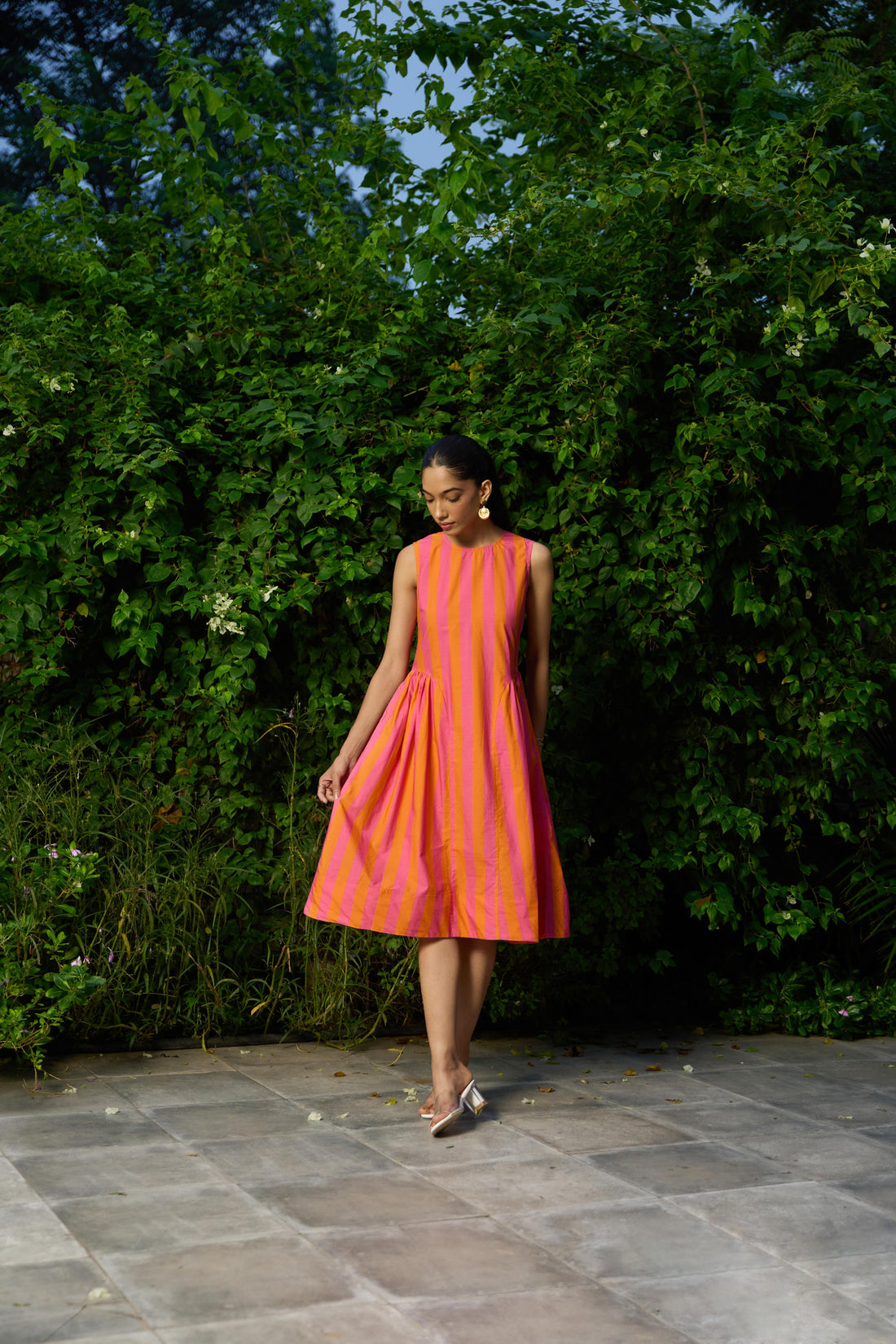 Goldenhour Sleeveless Midi Dress