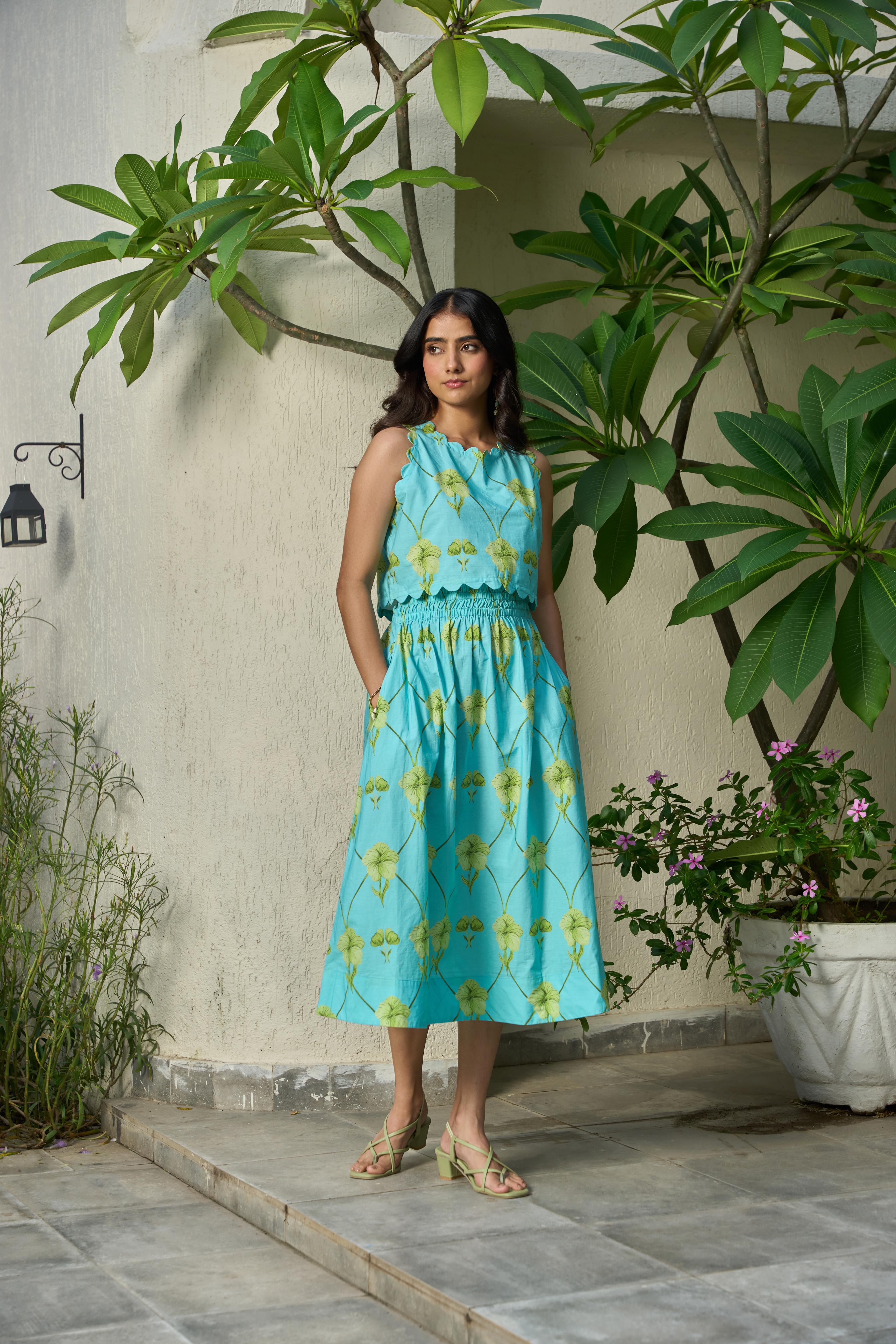 Seafern Scallop Skirt Set