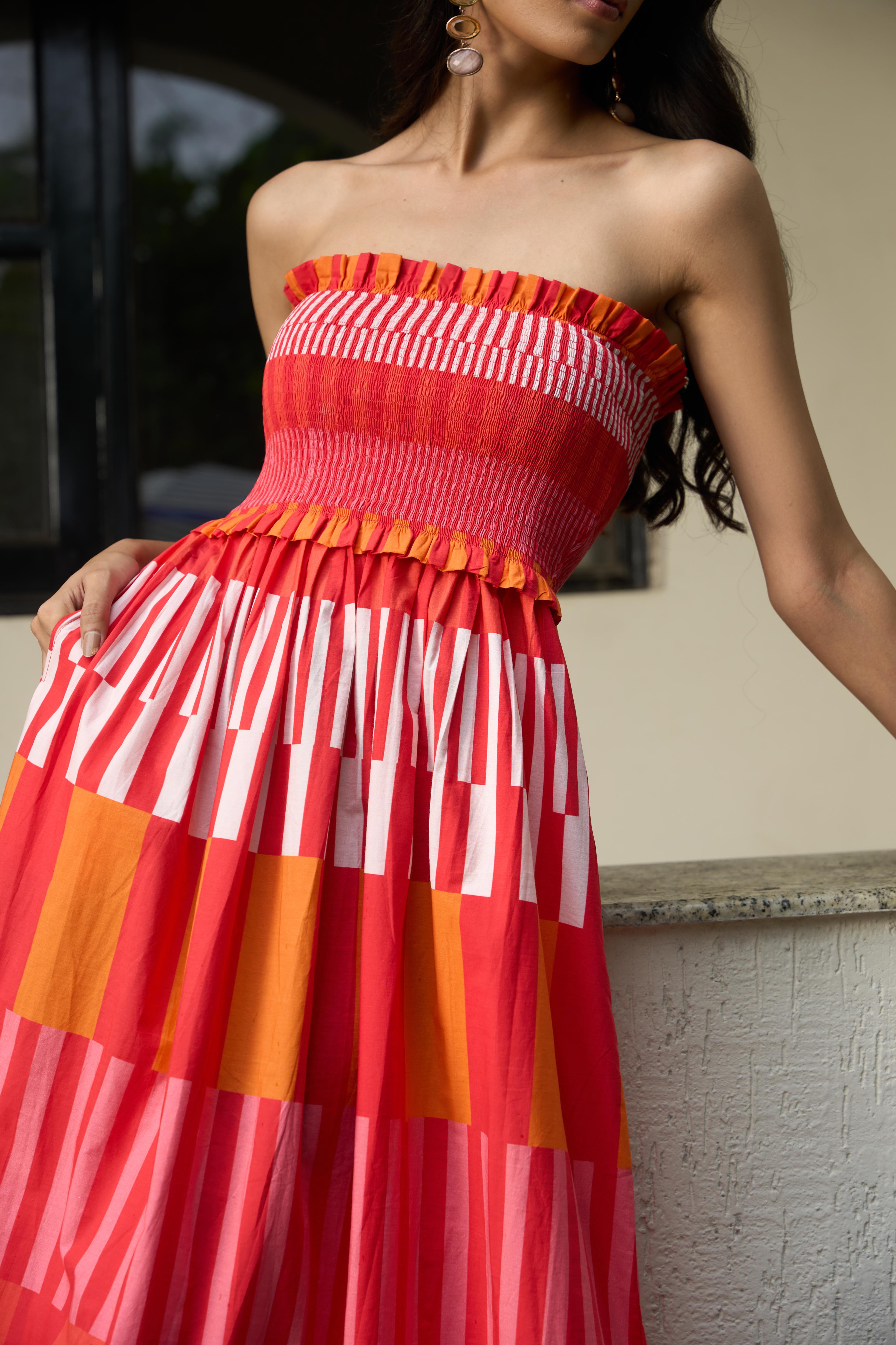 Sunbeam Off-Shoulder Dress