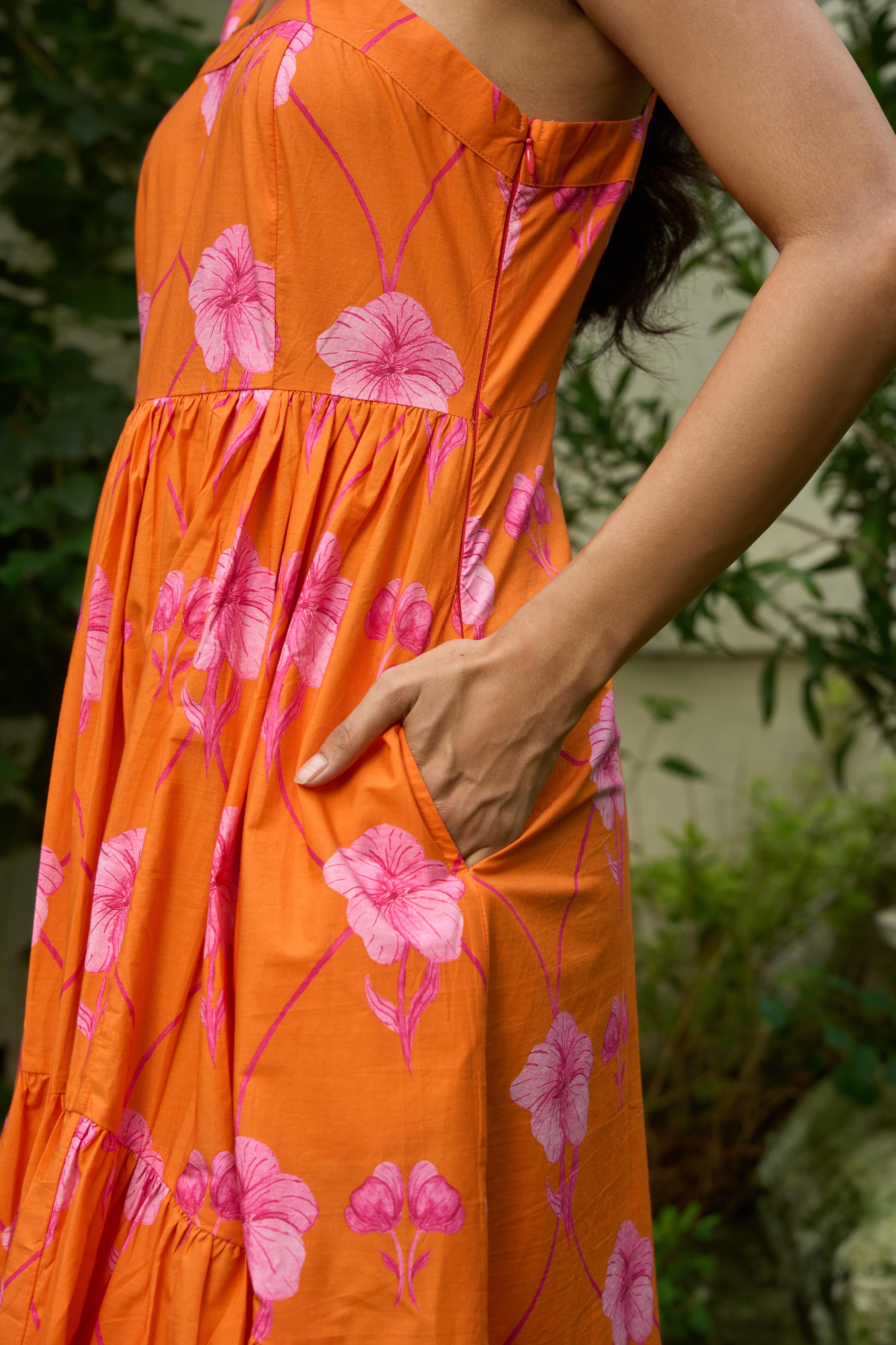 Coralbloom Scallop Dress