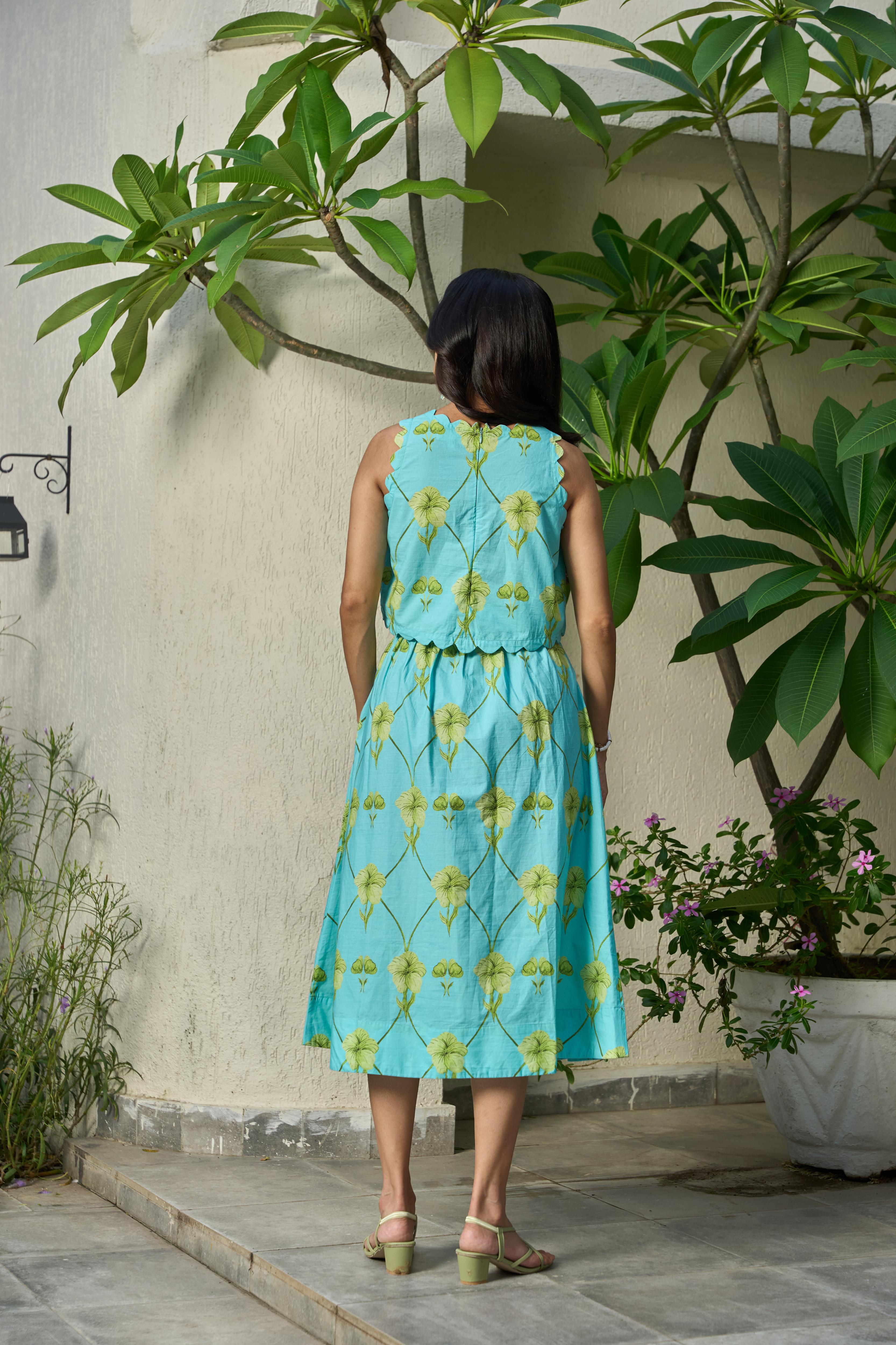 Seafern Scallop Skirt Set