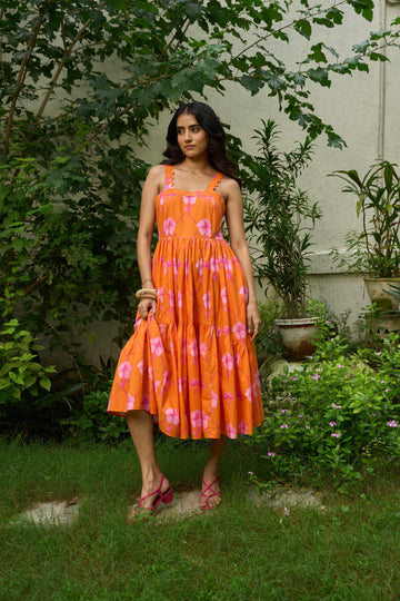 Coralbloom Scallop Dress