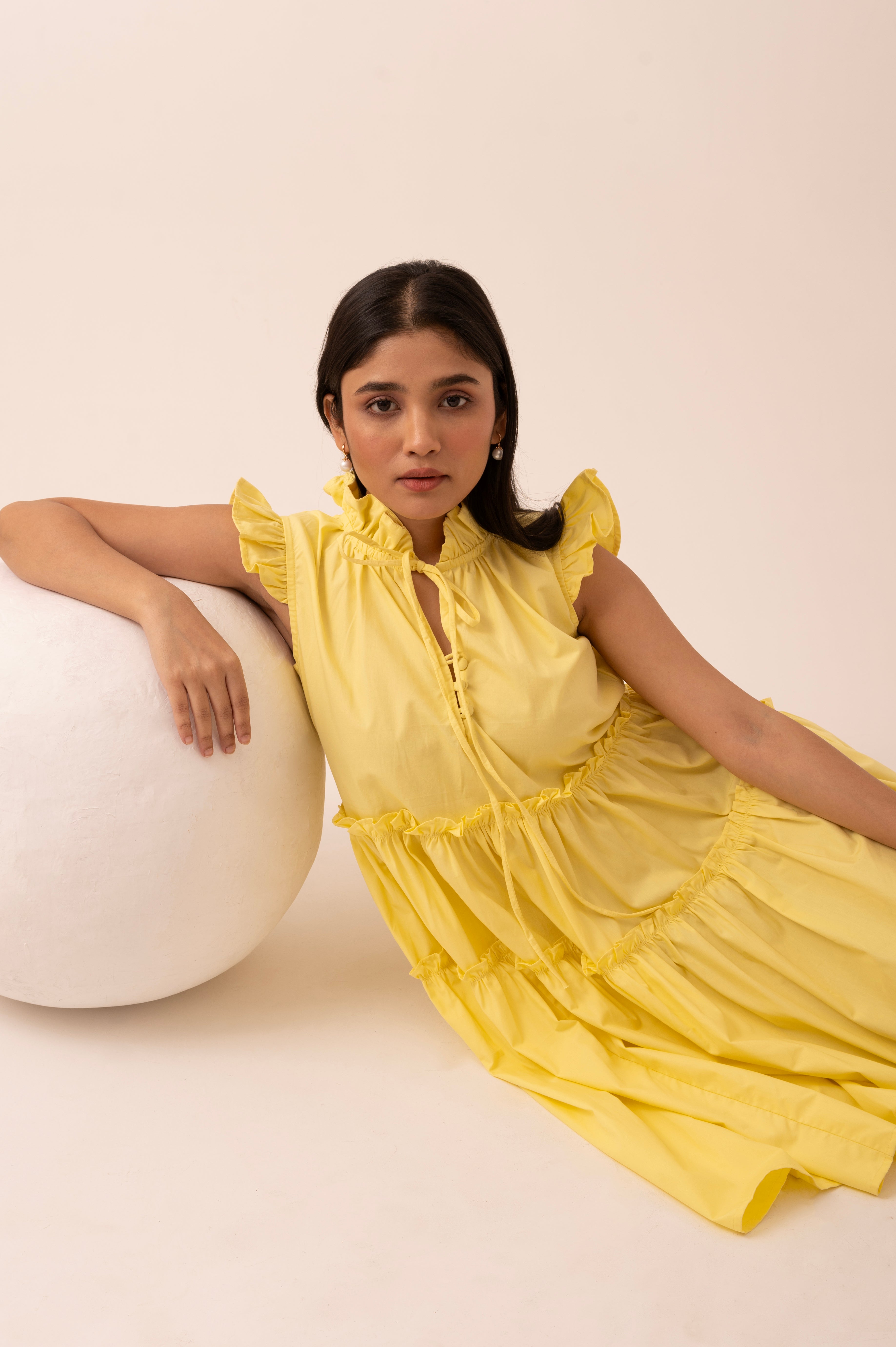 Sunshine Gathered Dress