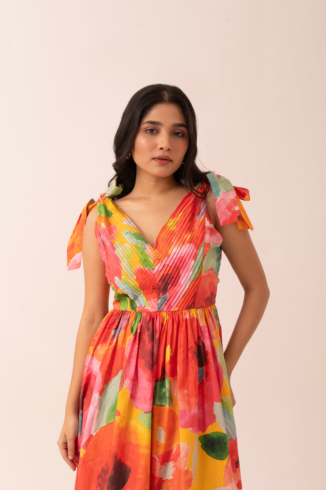 Floretta Tie-Up Dress