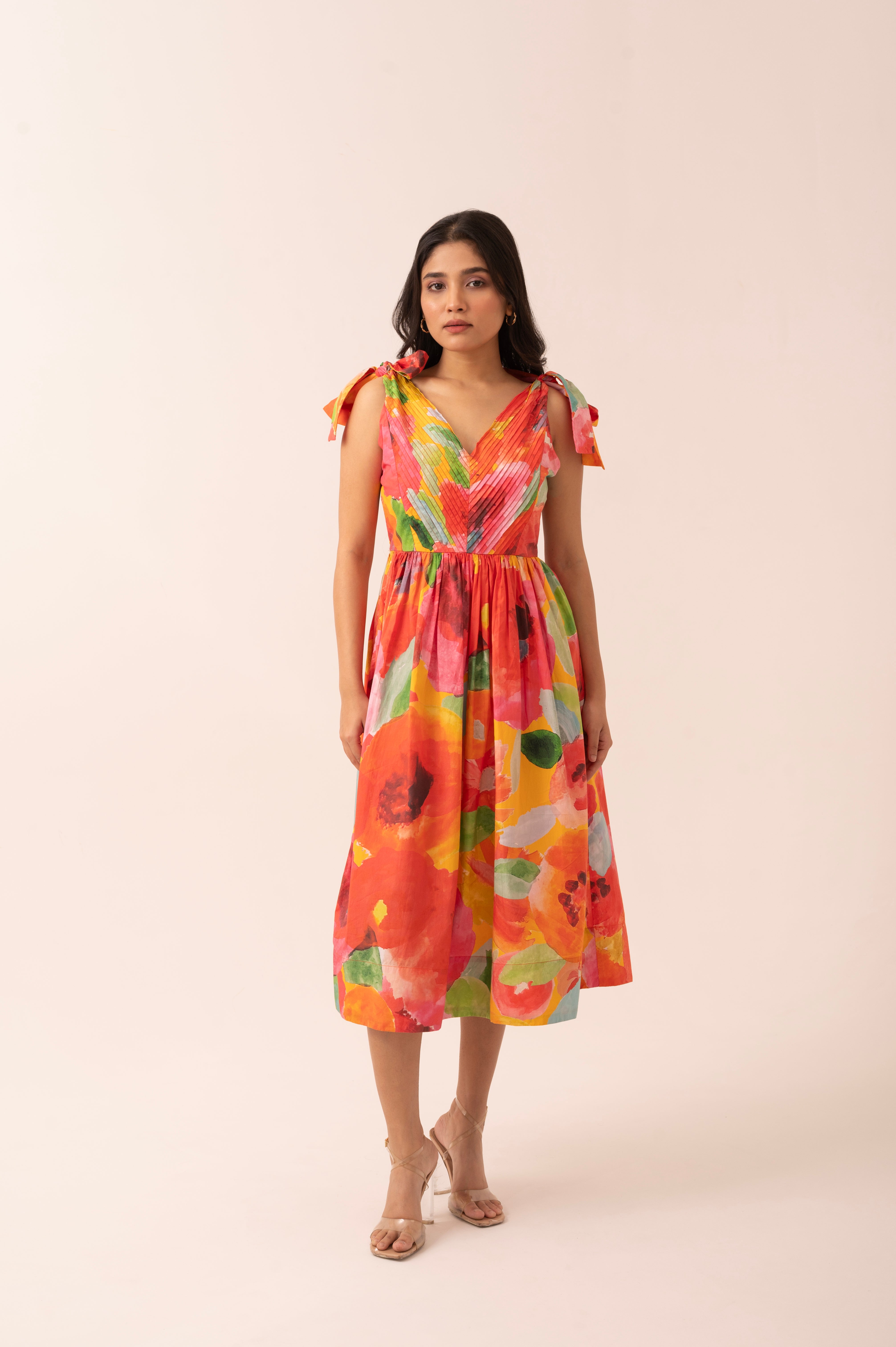 Floretta Tie-Up Dress