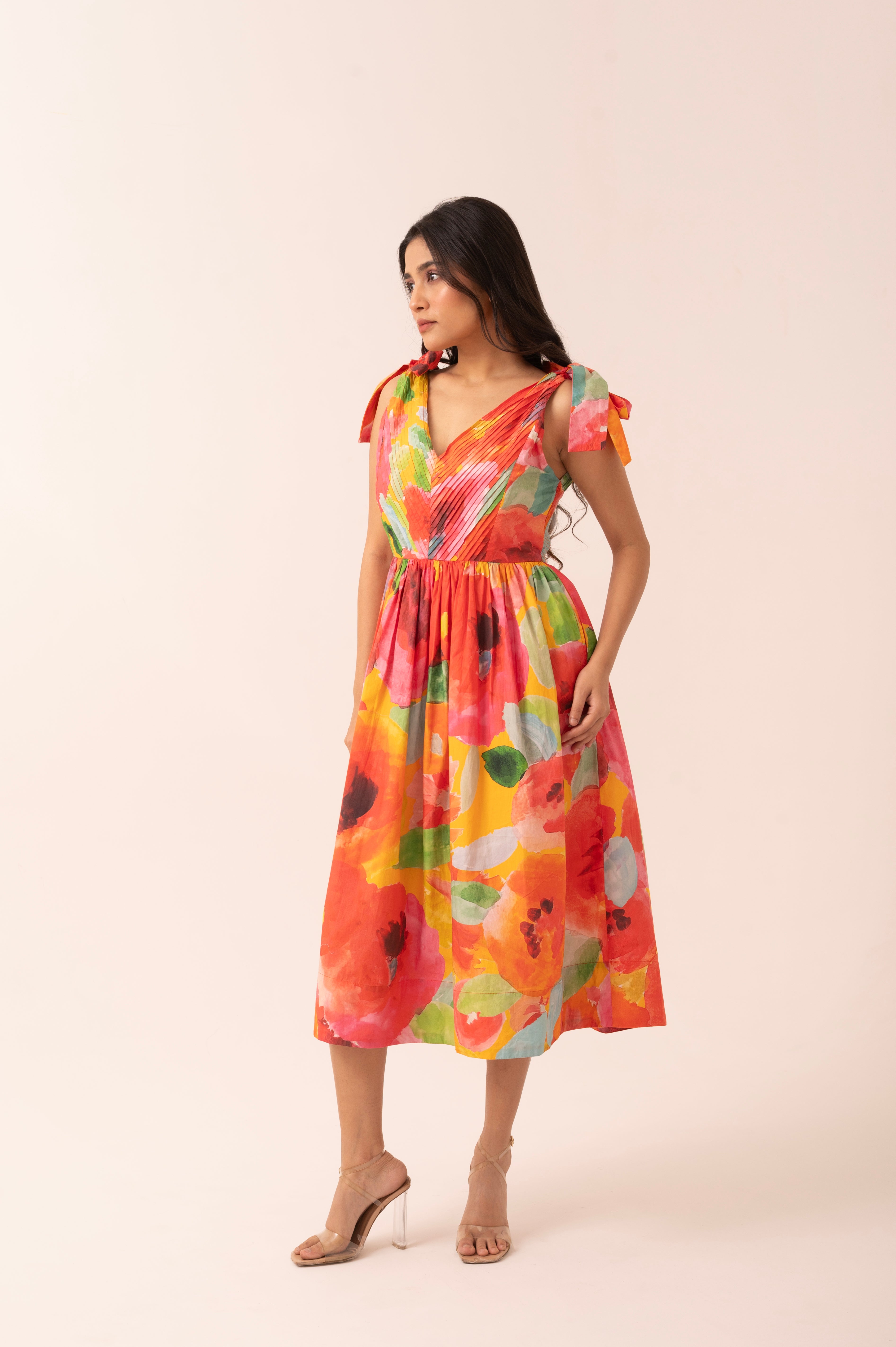 Floretta Tie-Up Dress