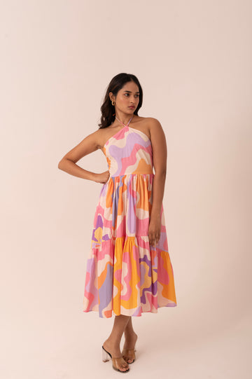 Carmese Halter Dress