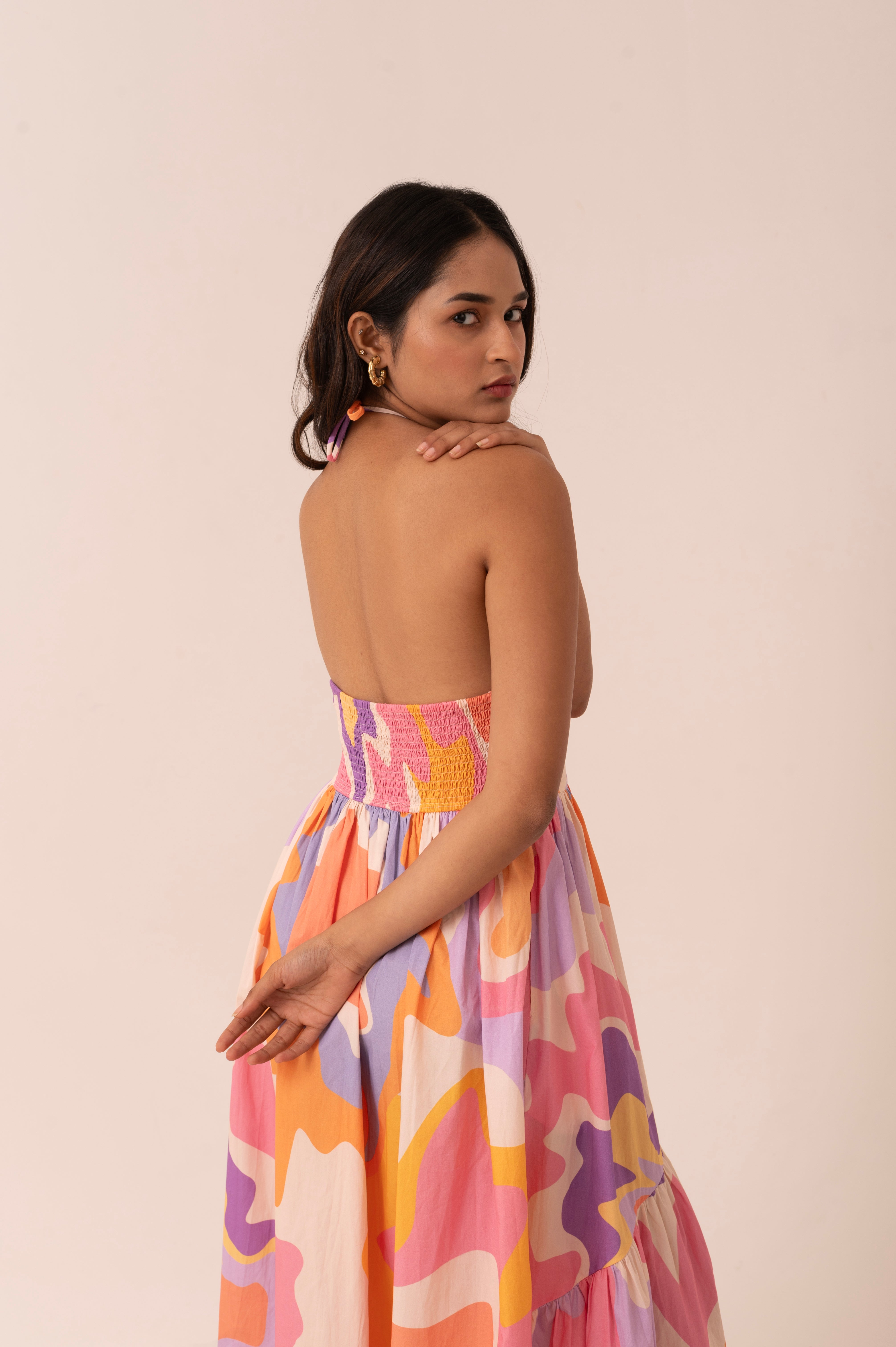 Carmese Halter Dress