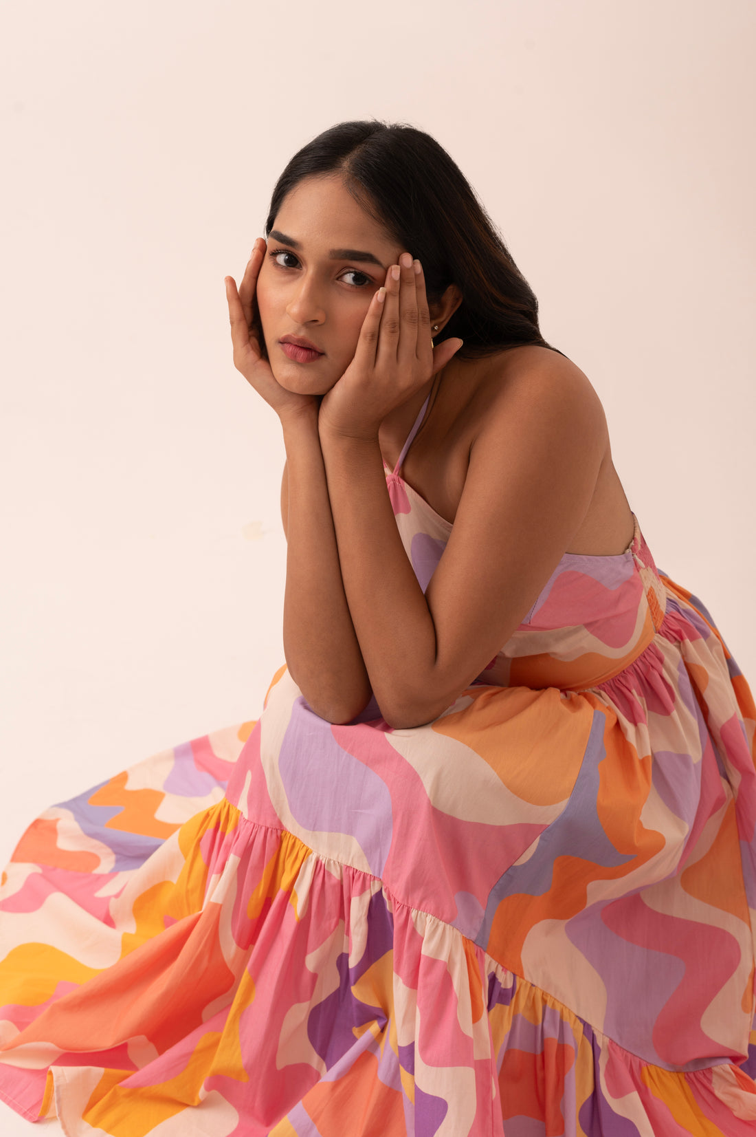 Carmese Halter Dress