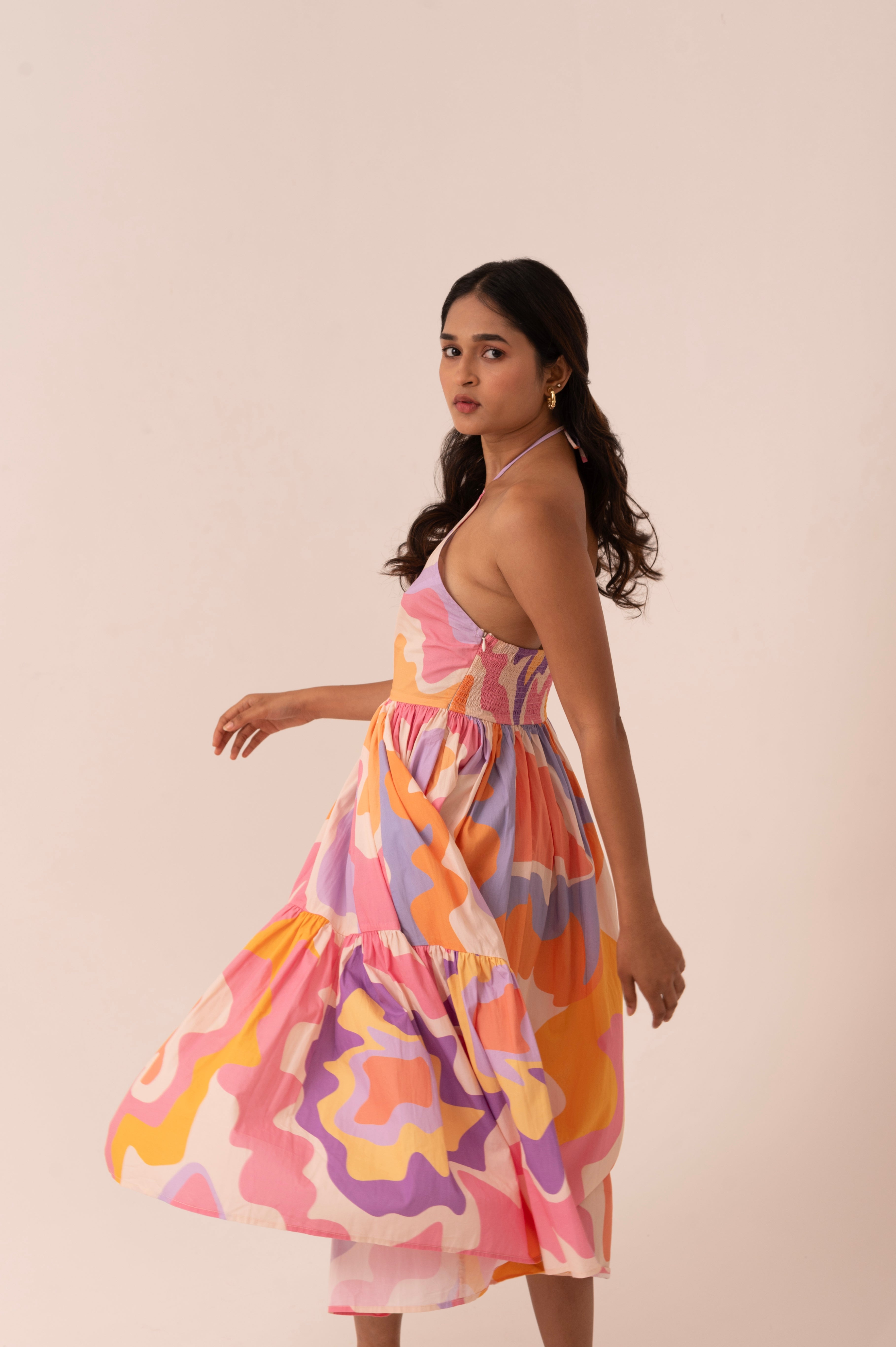 Carmese Halter Dress