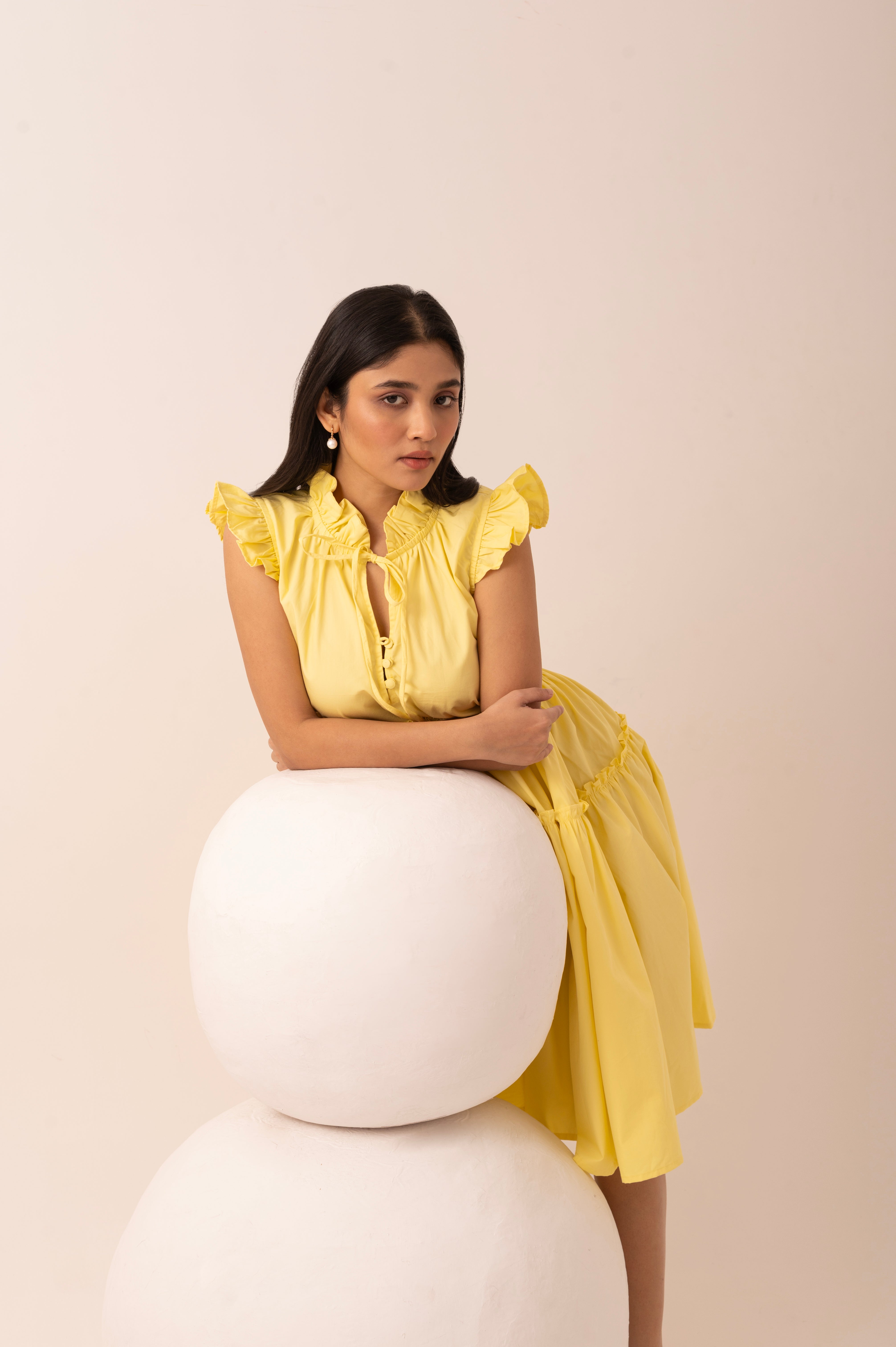 Sunshine Gathered Dress