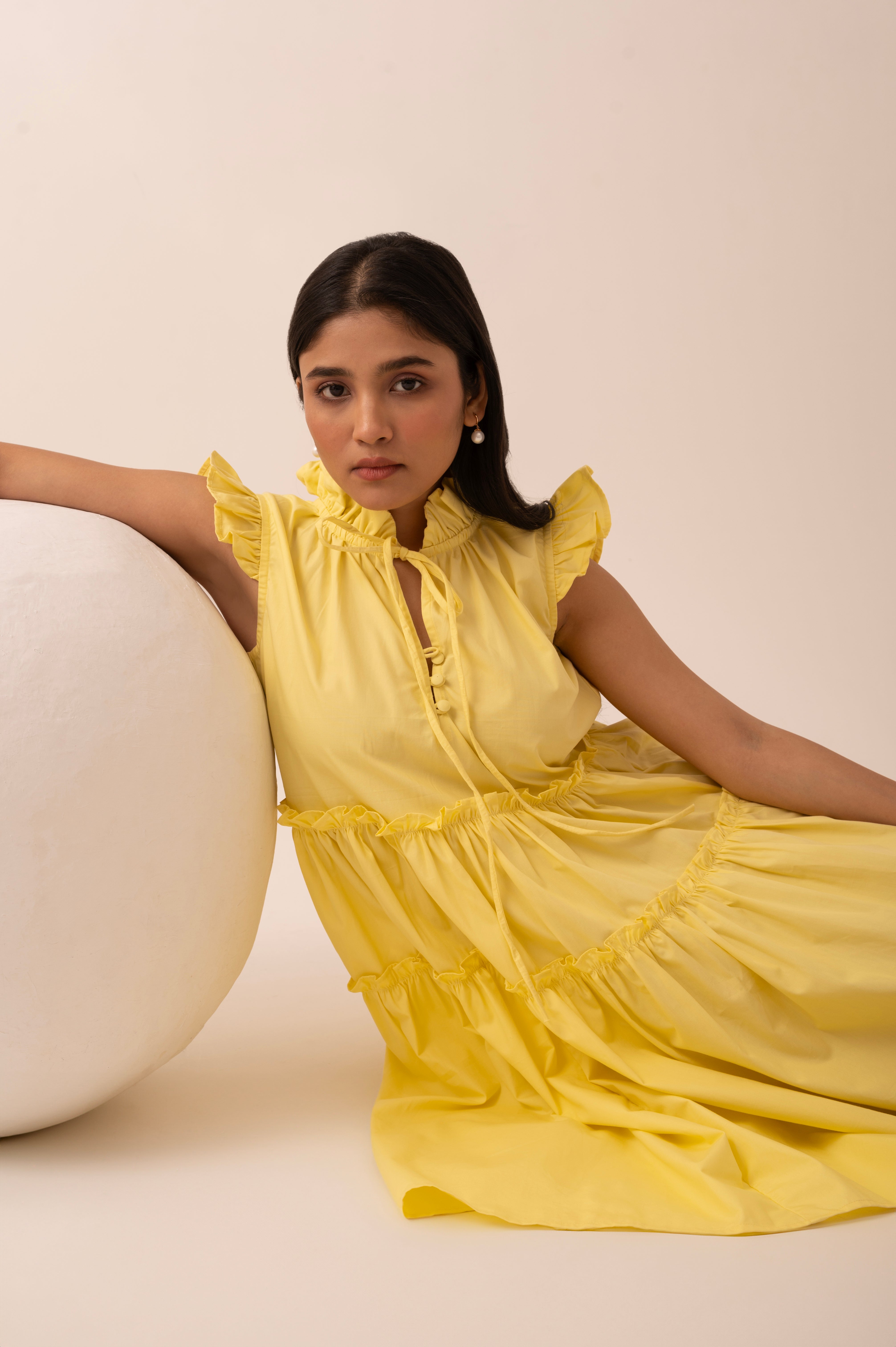 Sunshine Gathered Dress