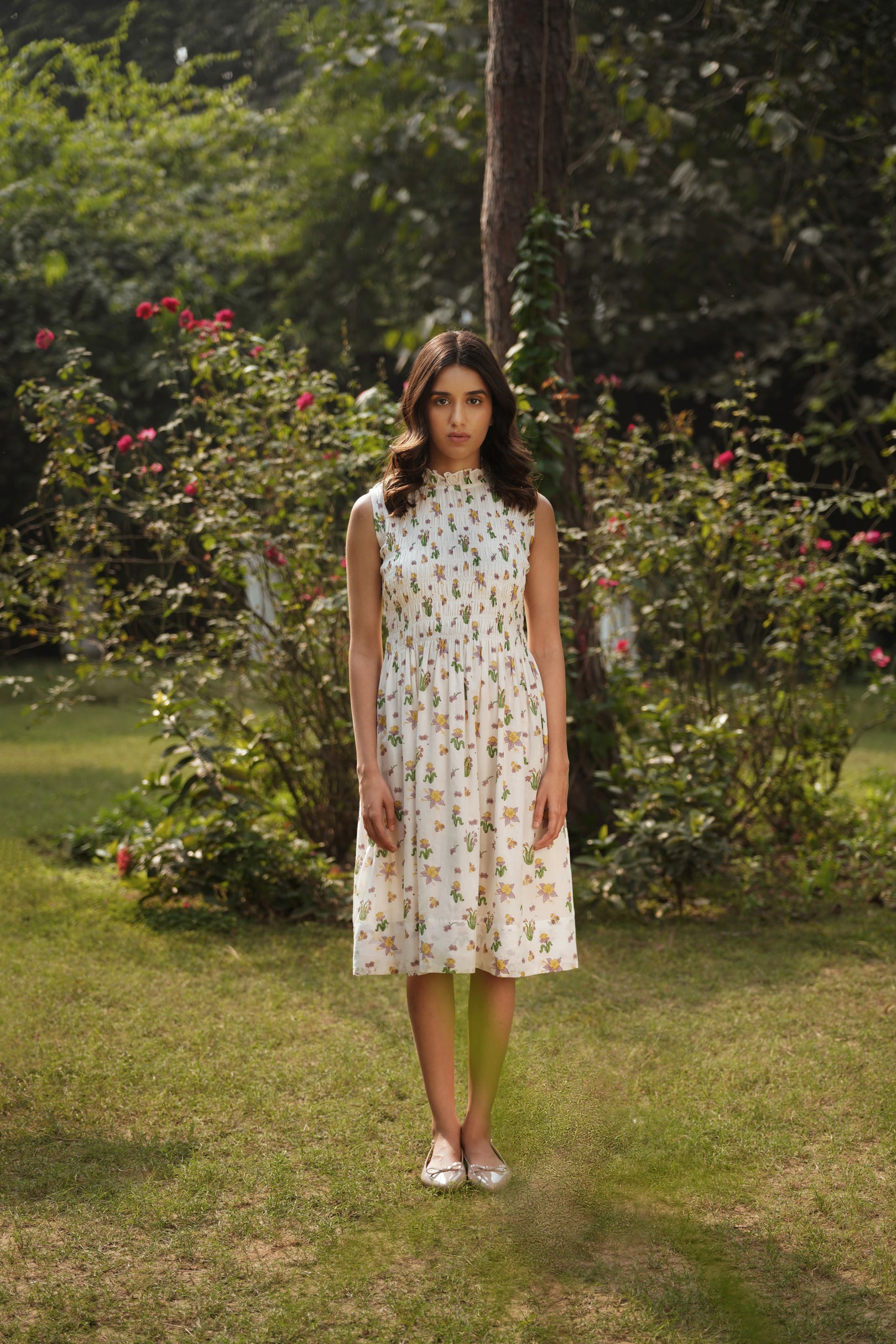 Iris Gathered Dress