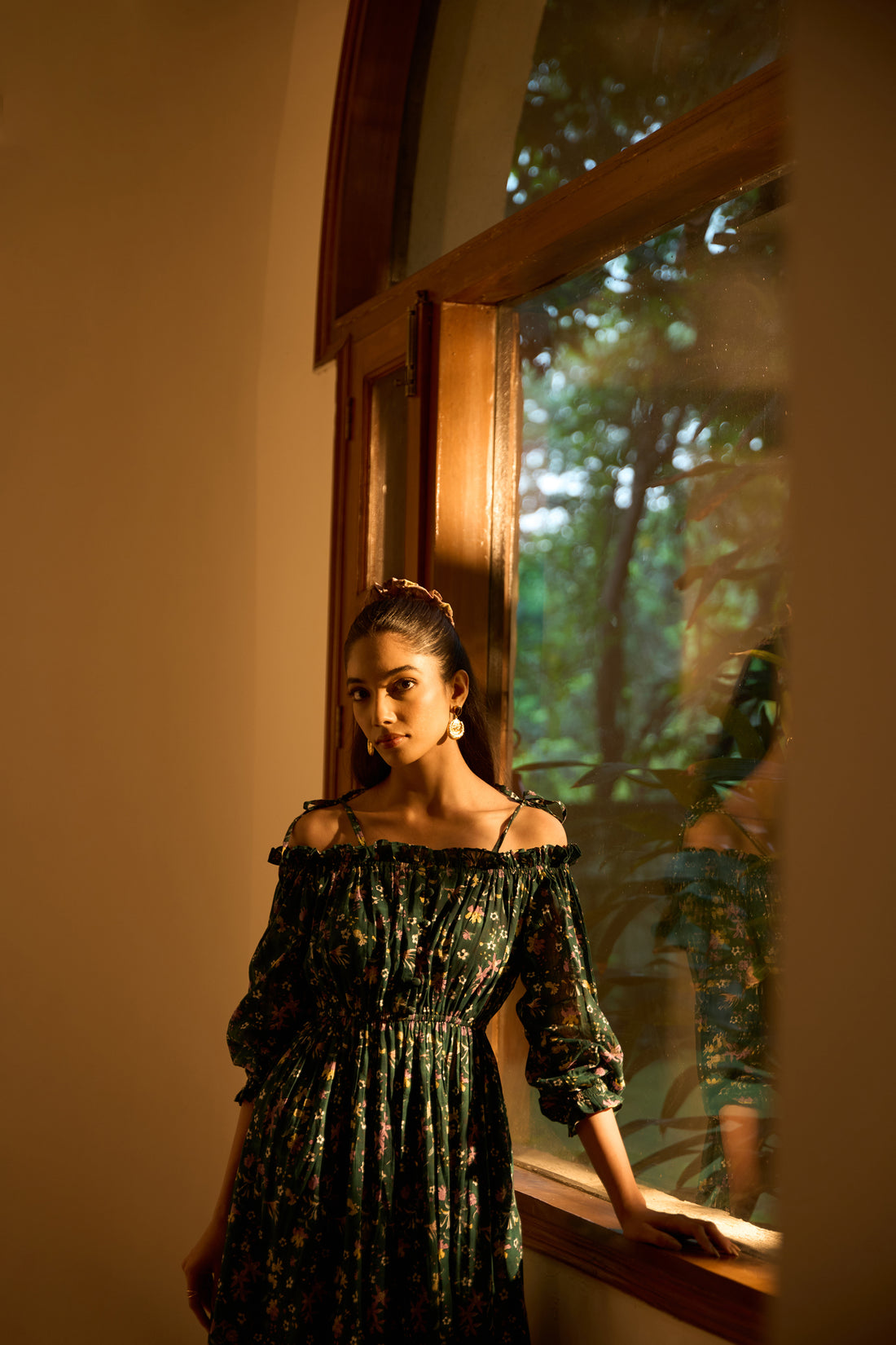 Moonflower Off-Shoulder Dress