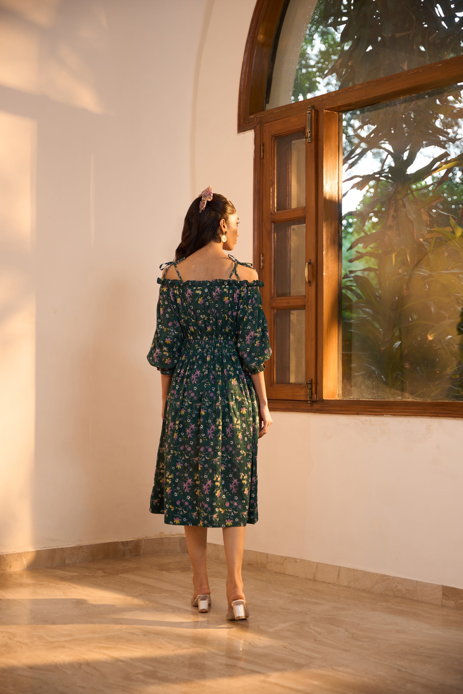 Moonflower Off-Shoulder Dress